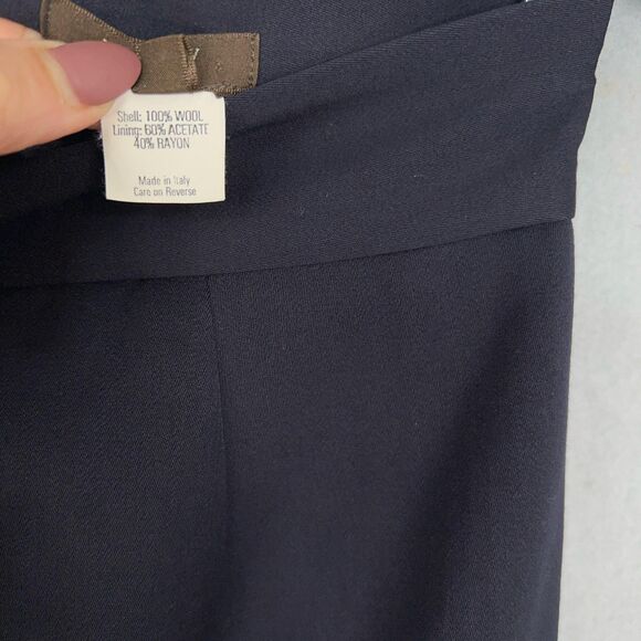 J.Crew Skirt Womens 6 Navy Italian Wool Pencil Minimal Quiet Luxury Made Italy - Picture 5 of 13